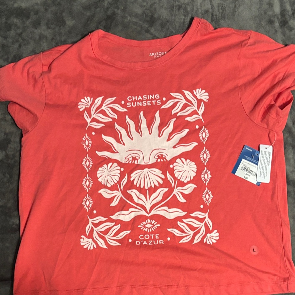 Arizona Jean Company Women's Sunset Coral Tee
